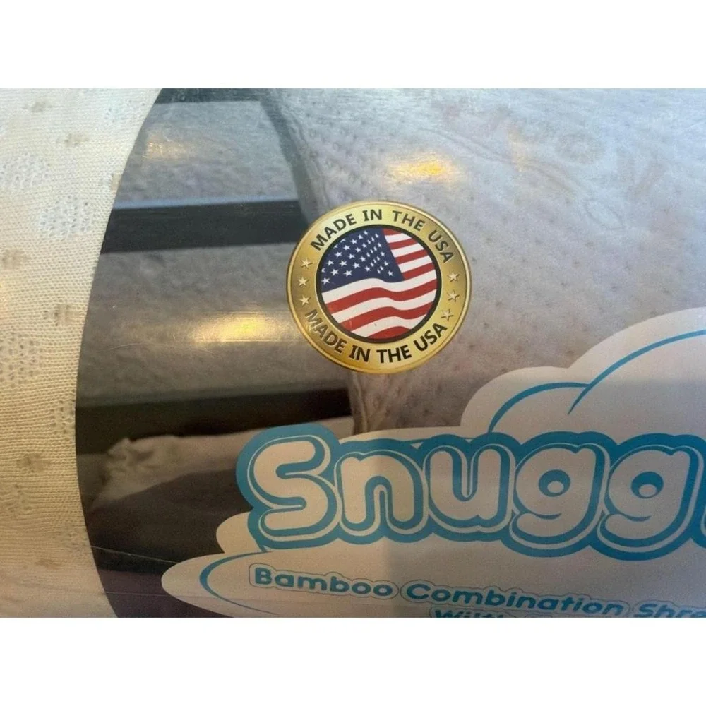 Snuggle-Pedic‎ Queen Size Original Bamboo Shredded Memory Foam Pillow